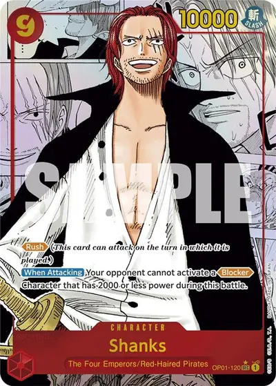 Shanks Manga OP01-120 One Piece card