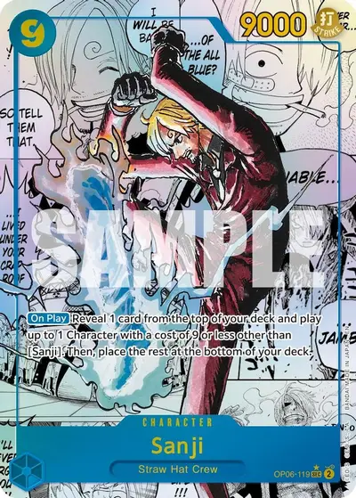 Sanji OP06 119 Manga OP06-119 One Piece card