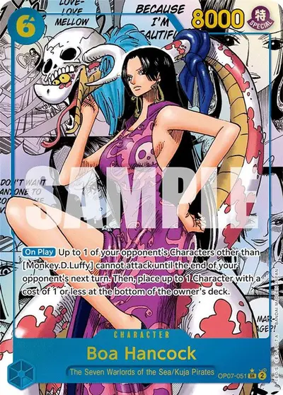 Boa Hancock 051 Parallel Manga OP07-051 One Piece card