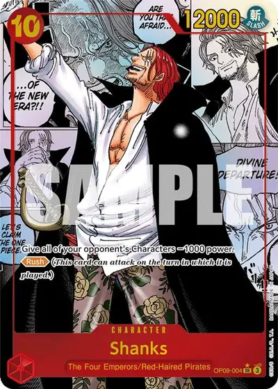 Shanks 004 Manga OP09-004 One Piece card