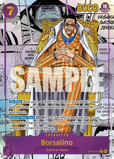 Borsalino (Manga) OP16-073 One Piece card