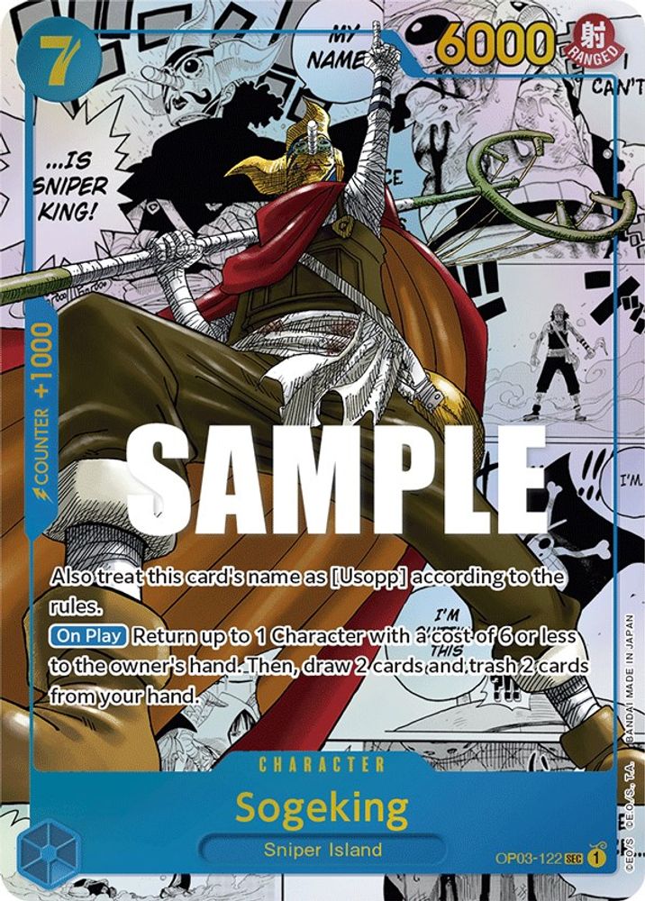 Sogeking Alternate Art Manga OP03-122 One Piece card