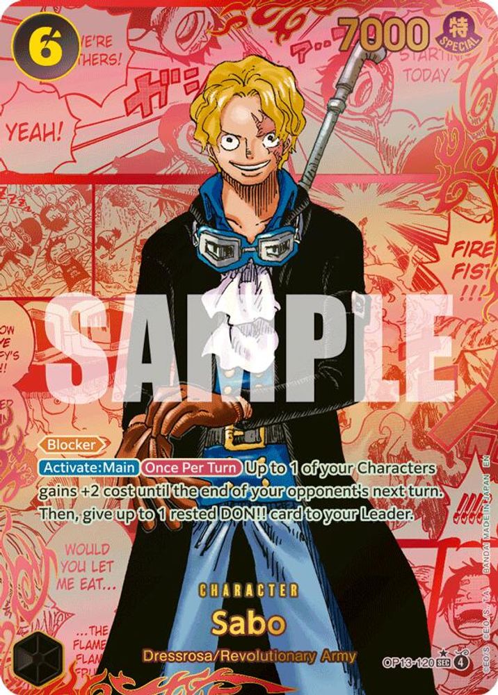 Sabo 120 Red Manga Alternate Art